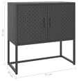thumbnail image 4 of vidaXL Sideboard Anthracite 75x35x75 cm Steel, 4 of 5