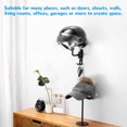 thumbnail image 4 of Motorcycle Helmet Holder,Wall Mount 180 Degree Rotation Helmet Hanger with Double Hook,Helmet bracket display Rack for Coats,Caps,jackets and even basketball, 4 of 7