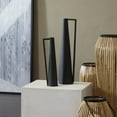 thumbnail image 3 of CosmoLiving by Cosmopolitan 22", 17"H Slim Cone Black Metal Vase with Handles, Set of 2, 3 of 12