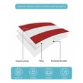 thumbnail image 5 of Quilts Twin Size, Red Stripes Soft Comforter Bedding Set for Bed, Simple Red White Texture Lightweight Quilted Bedspread with Pillow Cover(2 Pieces) for All Season, 68x86 Inch, 5 of 6