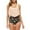 Beige, variant on Women's 2 Piece Tankini Set High Waisted Bikini Set Ruffle Flounce Swimsuits with Ruched Bottom Tummy Control Bathing Suits Swimwear