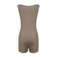 thumbnail image 5 of Wycnly Jumpsuits for Women Dressy Knitted Ribbed Club Sexy Bodycon Short Jumpsuits Overalls Summer Sleeveless V-Neck Plain Mini Formal Rompers Khaki l, 5 of 7
