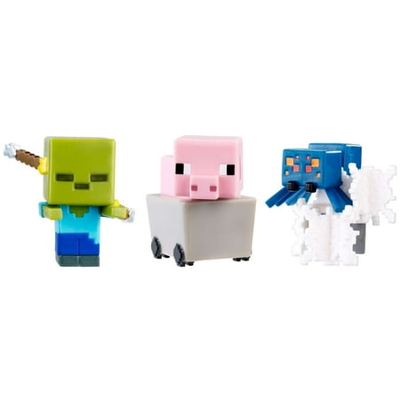 Mattel Minecraft Mini 3-pk Asrt (Best Food In Minecraft)