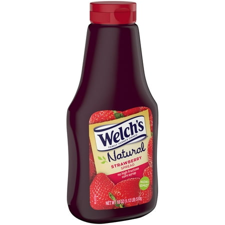 (3 Pack) Welch'sÃÂ® Natural Strawberry Spread 18 oz. Squeeze