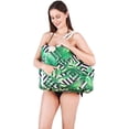thumbnail image 2 of Yorcoten Extra Large Women Beach Tote Bag with Multiple Pockets , Newest Waterproof Sandproof Handmade Tote Bags for Travel Vacation Gifts Summer Pool Essentials Shoulder Crossbody Handbag Green Leaf, 2 of 6