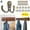 Bronze, variant on PULLIMORE 10 Pcs Metal Wall Mounted Coat Hooks Double Hanger Hooks with 20 Pieces Screws Home Decor (Bronze)
