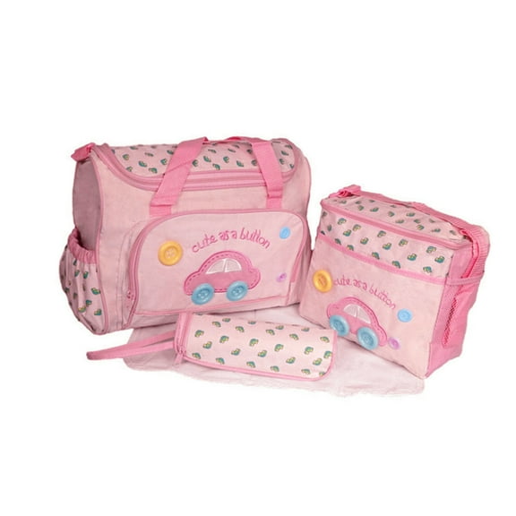 4Pieces Oxford Fabric Baby Diaper Bag Set Convenient Baby Diaper Bag Set Ideal for Travel Shopping or Walks