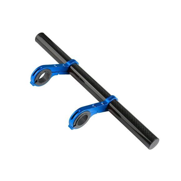 pitrice Bicycle Handlebar Extender Mountain Bike Bracket Support Mount Headlight Flashlight Speedometer Holder Replacement Blue 1Set