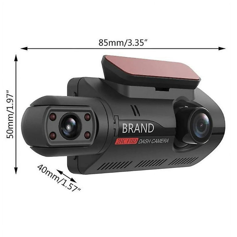 360 Degree Dash Cam 12 4 CHS Camera 1080P Car Rear Mirror DVR Night Vision  32GB