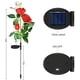thumbnail image 4 of FloreceBien Luces solares de jardín, decoraciones navideñas para patio, luces solares de flores de rosas con 6 flores de rosas, impermeables para jardín, patio, decoración de caminos, paquete de 2, 4 of 6