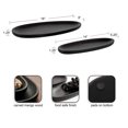 thumbnail image 6 of Kate and Laurel Ekata Decorative Oval Solid Wood Nesting Trays, Set of 2, Black, Food-Safe Charcuterie Board Trays for Kitchen Counter or for Use as Ottoman Tray Accents or Coffee Table Tray Decor, 6 of 10