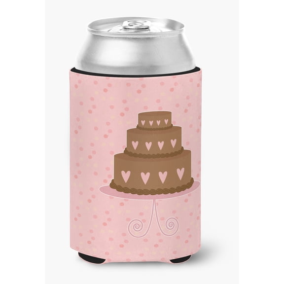 Heart Cake 3 Tier Pink Can or Bottle Hugger
