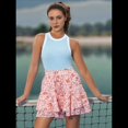 thumbnail image 3 of Falda con Volantes para Mujer, Color Naranja, Talla S, 3 of 6
