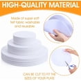 thumbnail image 3 of NOGIS 60 Pcs Plate Separators Storage - 3 Different Size, Thick and Premium Soft Felt Plate Dividers For China, Dish, Coffee Saucers Protecting and Stacking (White,5/7.5/10.5 Inch), 3 of 7