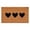 Black, variant on Calloway Mills Trio Hearts Doormat, 24" x 36"