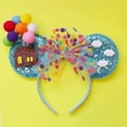 thumbnail image 1 of Accesorios para el cabello con orejas de Mickey Mouse UP para mujer, globo de casa voladora, diademas de lentejuelas de viaje, diadema para niña, ropa con lazo para niños, 1 of 4