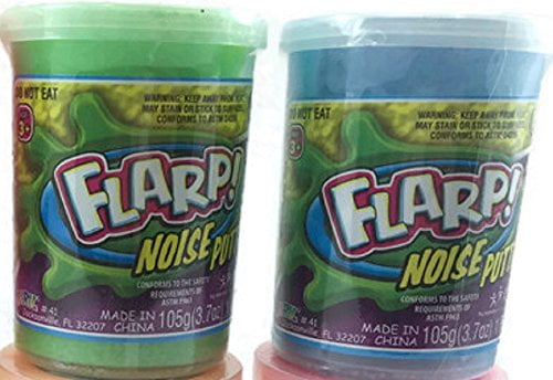 Click for More Variations 2 Pack - Fart Putty Slime Energizing Bundle Super Soft Pink and Green Slime- 2 Pack Energizing Style JaRu The #1 Flarp Noise Putty It Makes Fart Noises
