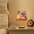 thumbnail image 6 of Ryvnso LED Bedside Table Lamp Pastel Retro Leaf Bedroom Desk Lamps Nightstand Lampshade M, 6 of 7