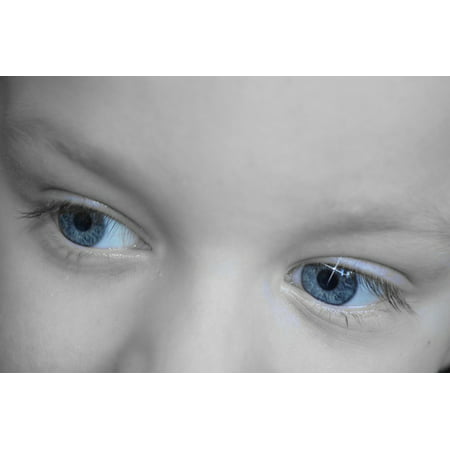 LAMINATED POSTER Dream Blue Baby Eye Background Look Dreamy Eyes Poster Print 24 x