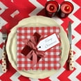 thumbnail image 6 of Under $1! PEONAVET Thanksgiving Napkin Paper 20 Pcs Disposable Plaid Fall Cloth Napkins Plaid Dinner Napkin Decor for Picnic WeddingThanksgiving party Supplies(Red), 6 of 6