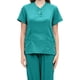 thumbnail image 4 of Conjunto de uniforme médico para mujer, uniforme de enfermera, duradero, cuello en V, lavable a máquina, transpirable Verde, 4 of 4
