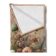 thumbnail image 2 of Ambesonne Floral Eucalyptus Fleece Throw Blanket Boho Wild Garden 70"x90" Rose and Olive Green, 2 of 5