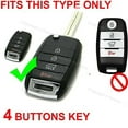 thumbnail image 4 of Silicone Case Keyless Entry Protector Cover for Kia Sorento Soul Fold Key Fob (blue), 4 of 4