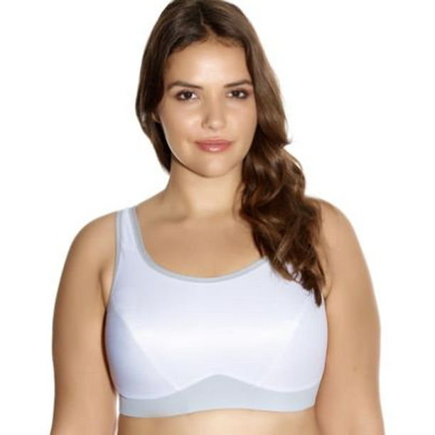 Goddess Sports Women`s Plus-Size Soft Cup Bra, 44C, WHITE - Walmart.com