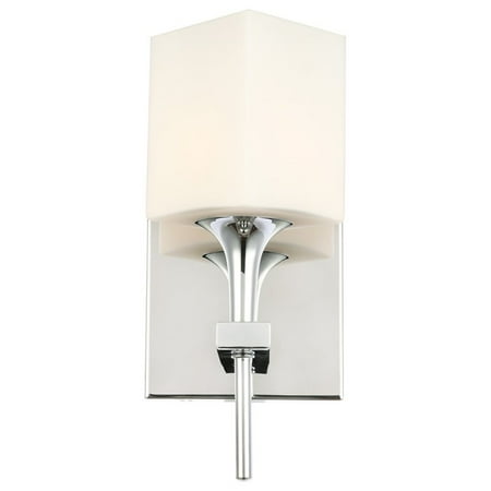 

Woodbridge Lighting Chelsea 1Lt Glass Bath/Wall Light in Chrome/Opal