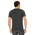 thumbnail image 5 of BELLA + CANVAS Men Heather CVC T-Shirt, Short Sleeve V-Neck Cotton Poly Tee, Dark Grey Heather, 3XL, 5 of 5
