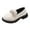 Beige, variant on Toddler Boy’s Girl’s Dress Shoes Comfort Slip-On Oxford School Uniform Shoes Loafer Flats (Toddler/Little Kid) Black for 10
