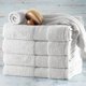thumbnail image 5 of Toallas de baño para el baño - Toallas de baño de lujo de algodón - Juego de toallas de baño ultra suaves y muy absorbentes, juego de 6 piezas (4 toallas de baño, 2 toallitas) - Blanco, 5 of 5