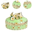 thumbnail image 6 of yotijay Cherry Blossom Trinket Box Jewelry Box Treasure Box Jewelry Storage Box Keepsake Green, 6 of 9