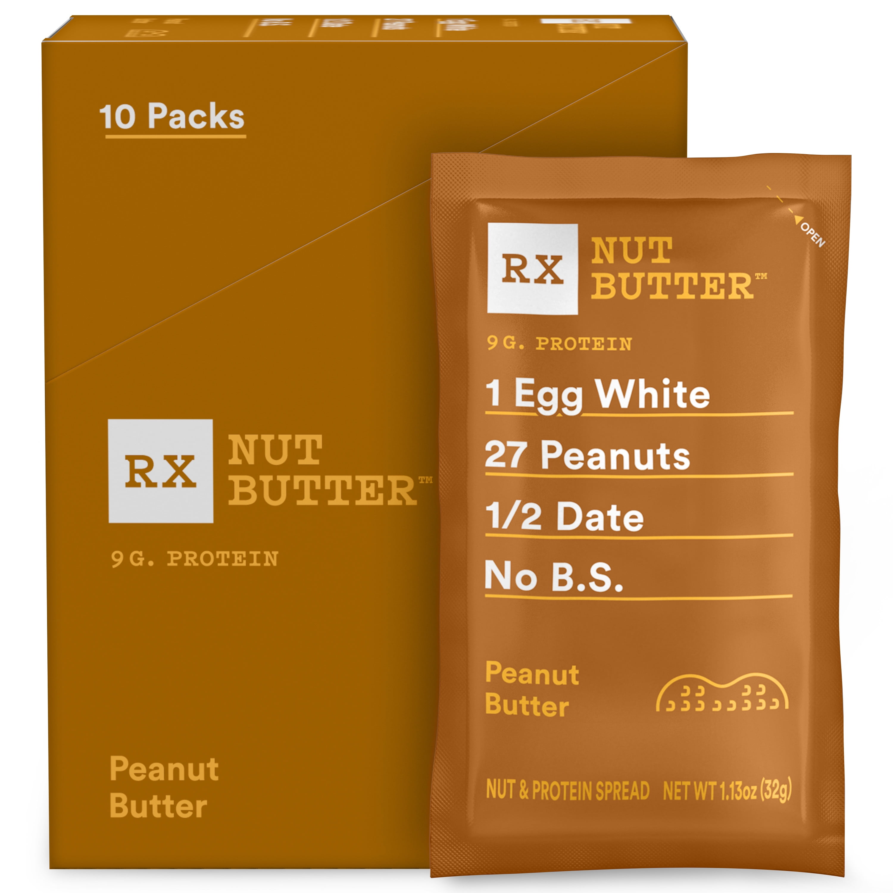 RXBAR Peanut Butter Nut Butter, 10 Ct Single Serve Packets