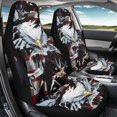thumbnail image 3 of Uourmeti Polyester Fabric Vehicle Seat Covers for Auto, Interior Decor Elastic Car Seat Covers, Patriotic Bald Eagle Print, 3 of 11