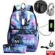 thumbnail image 1 of Messi Backpack Quality Waterproof Laptop Teens Schoolbags Black Backpack For High School Students Mochila, 1 of 4