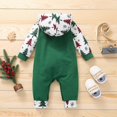 thumbnail image 5 of Newborn Baby Christmas Playsuit Outfits My First Christmas Long Sleeve Hoodie,Gg, 5 of 5