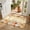 GoldenRod Linen, variant on Half Circular Door Mat 24"x36", Sage Green Christmas Large Absorbent Non Slip Front Entrance Rug, Xmas Botanical Pine Cones Diatomaceous Welcome Mat for Double Door Garage Living Room Entryway