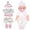 B, variant on Aonerit 12 inch Baby Doll Clothes Reborn Baby Dolls Clothes Baby Doll Accessories Simulation Baby Doll Clothes Baby Pretend Play Set for Girls Christmas Gift