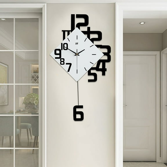 Nordic Style Pendulum Clocks Modern Swing Wall Clock Living Room Fashion Decor
