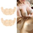 thumbnail image 3 of Langgg Disposable Chest Stickers Backless U Shape Lace Nipple Covers for Daily Wear Khaki Color for Size D, 3 of 9