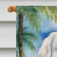 thumbnail image 3 of Great Pyrenees Luau House Flag, 3 of 7