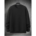 thumbnail image 6 of HOOMEUMY Men's Solid Long Sleeved Round Neck Casual Sports T shirt Fashionable Comfortableable Daily Use for Outdoor Activities and Leisure Wear, 6 of 9