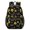 Sunflower and Butterfly Black Pattern-1, variant on Sunflower and Butterfly Black Pattern 17" Waterproof Oxford School Backpacks for Teens, S-Shape Padded Straps, for School, Travel, Hiking, Camping