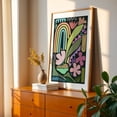 thumbnail image 3 of Under the Rainbow - Illustration Abstract Floral Geometric Modern Art Pastel Pattern Boho Unframed Wall Art Print 8 x 12 inches, 3 of 60