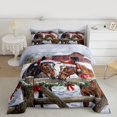 thumbnail image 2 of Homewish Farmhouse Horse Bedding Comforter Set 2pcs for Female Men Teens,Lodge Cabin Twin Comforter Sets Microfiber,Merry Christmas Breathable Bedding Set,Super Cozy Room Decor,Reversible, 2 of 8