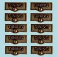thumbnail image 2 of 10 Switch Plate Tags DINING Name Signs Labels Cast Brass Traditional Engraved Wall Light Switch Cover Labels | Renovators Supply, 2 of 2