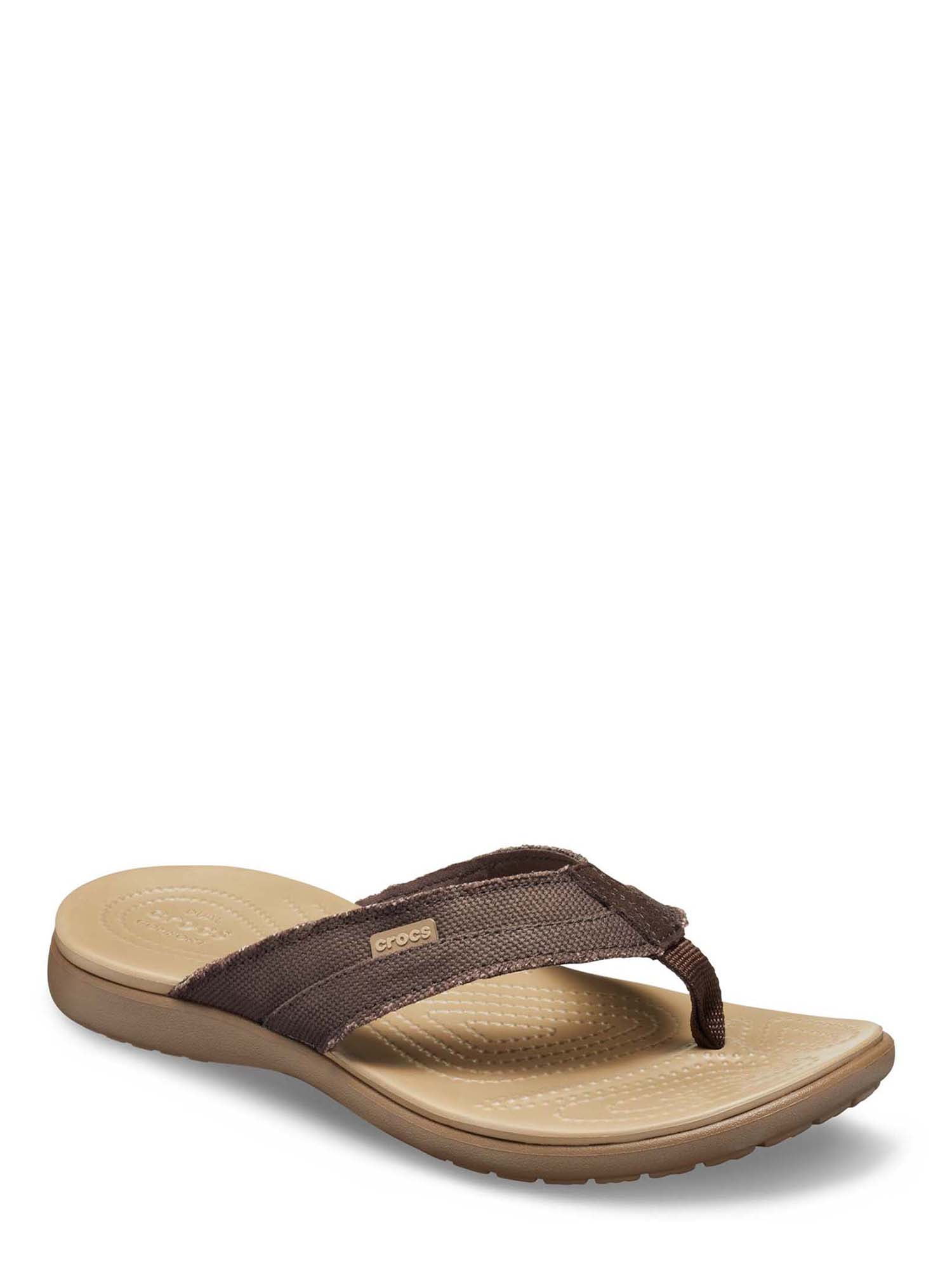 Crocs Men's Santa Cruz Canvas Flip-Flop - Walmart.com