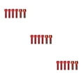 thumbnail image 4 of ZLight Lot de 6 Vis de Potence de Vélo de Montagne en Acier Inoxydable Rehausseur de Guidon Hexagonal Accessoires de Réparation Rouge M5x4+M6x2 3Ensemble, 4 of 6
