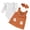 Orange-NxJI9, variant on OJSFQUFP Baby Girls Halloween Comfortable and Breathable Set Long Sleeve Top Cute Printed Pinafore Dress Hairband Three Piece Set